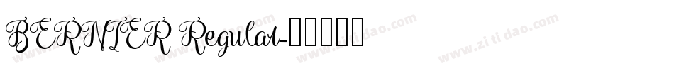 BERNIER Regular字体转换